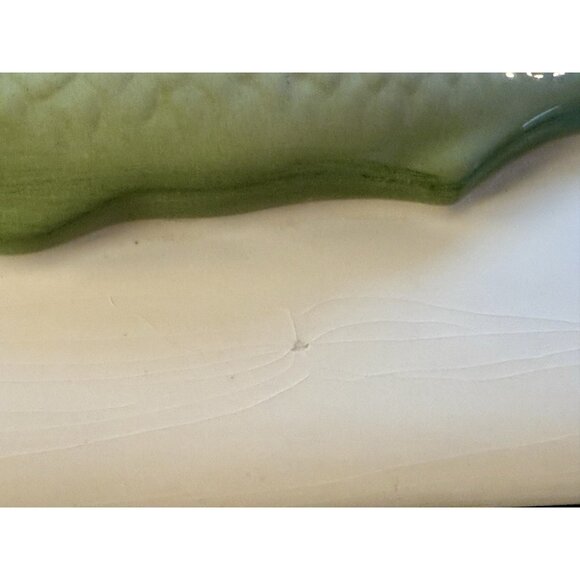 Villeroy & Boch Fish Cooker Canister Rectangle Lidded Container Green Fish - Picture 12 of 16